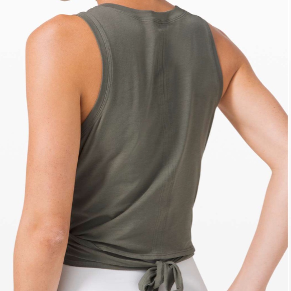 Lululemon Time to Restore Tank Grey Sage Size 4